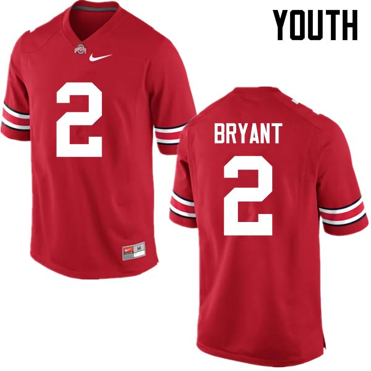 Christian Bryant Ohio State Buckeyes Youth NCAA #2 Nike Red College Stitched Football Jersey DOO3356KB